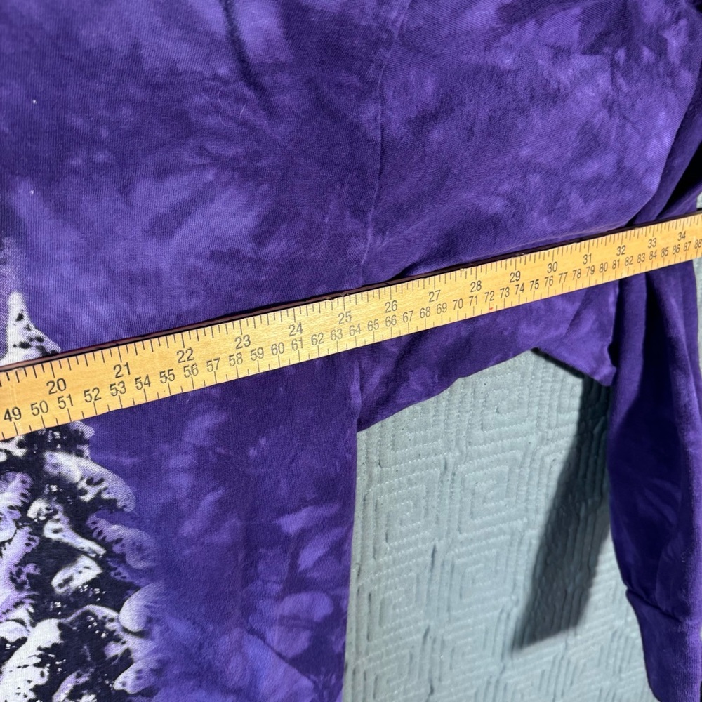The Mountain T-Shirt Men’s XXL Purple Long Sleeve Vintage Native American USA - Picture 5 of 7